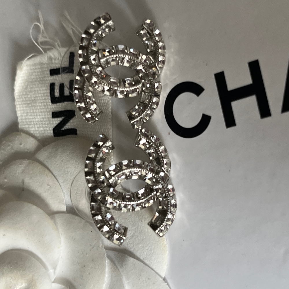 Chanel Silver Earrings - Picture 2 of 6